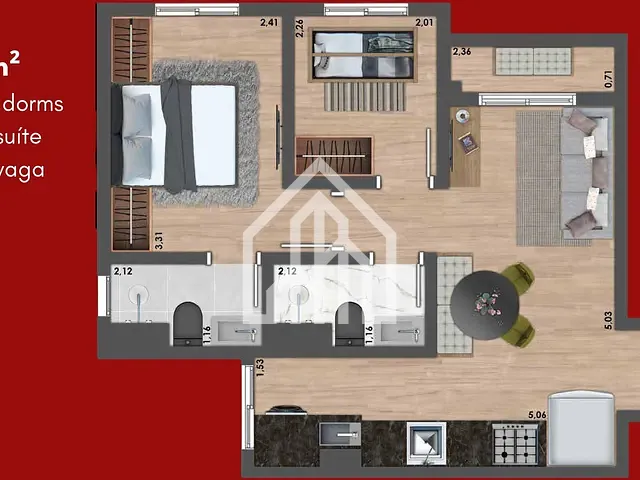 Lançamento 2 quartos e 1 banheiro, disponível, no bairro Vila São João em Guarulhos