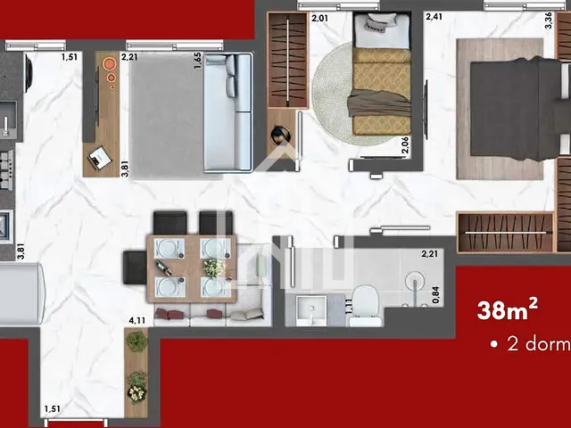 Lançamento 2 quartos e 1 banheiro, disponível, no bairro Vila São João em Guarulhos