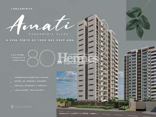 Lançamento 3 quartos e 2 banheiros, disponível, no bairro Morumbi em Paulínia