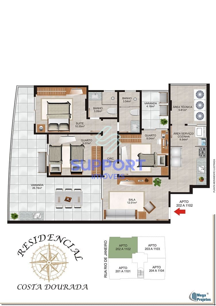 Apartamento, 1 quarto, 102 m² - Foto 17