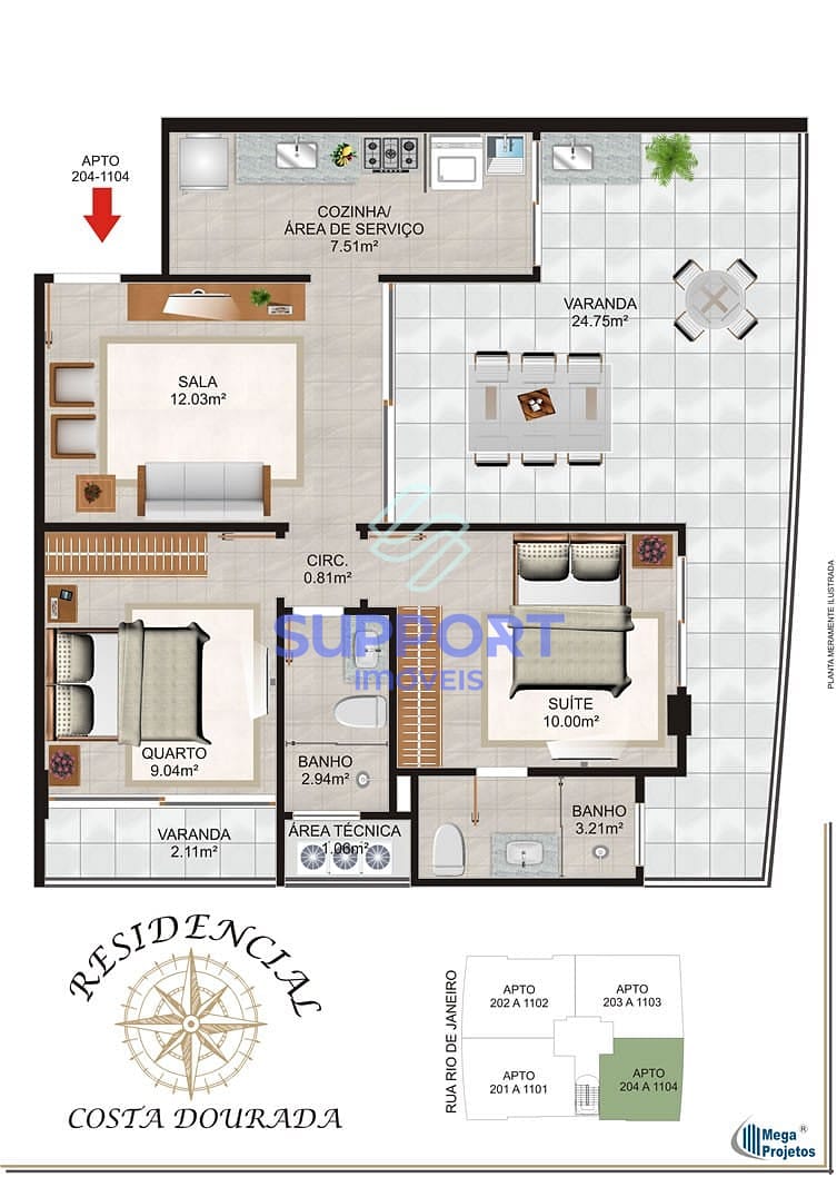 Apartamento, 1 quarto, 102 m² - Foto 19