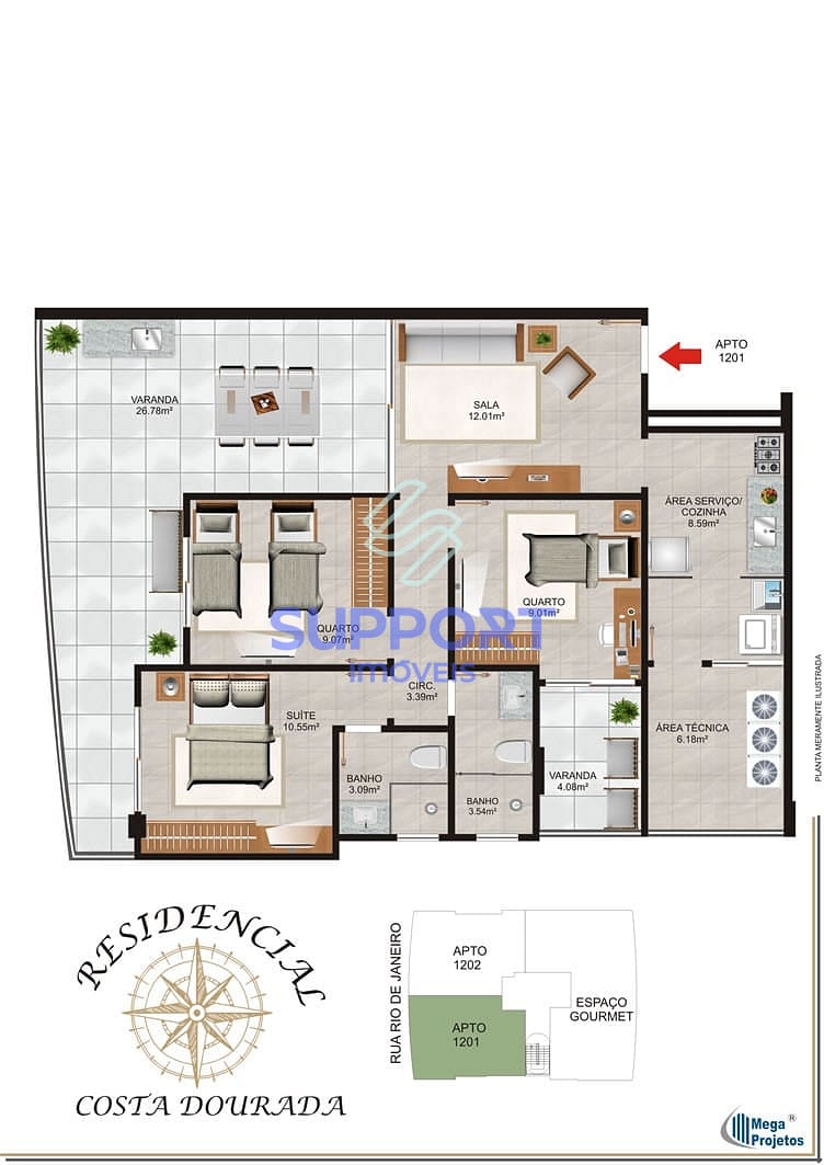 Apartamento, 1 quarto, 102 m² - Foto 20