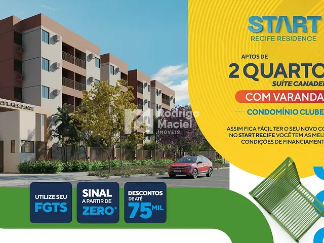 Lançamento 2 quartos e 1 banheiro, disponível, no bairro Guabiraba em Recife