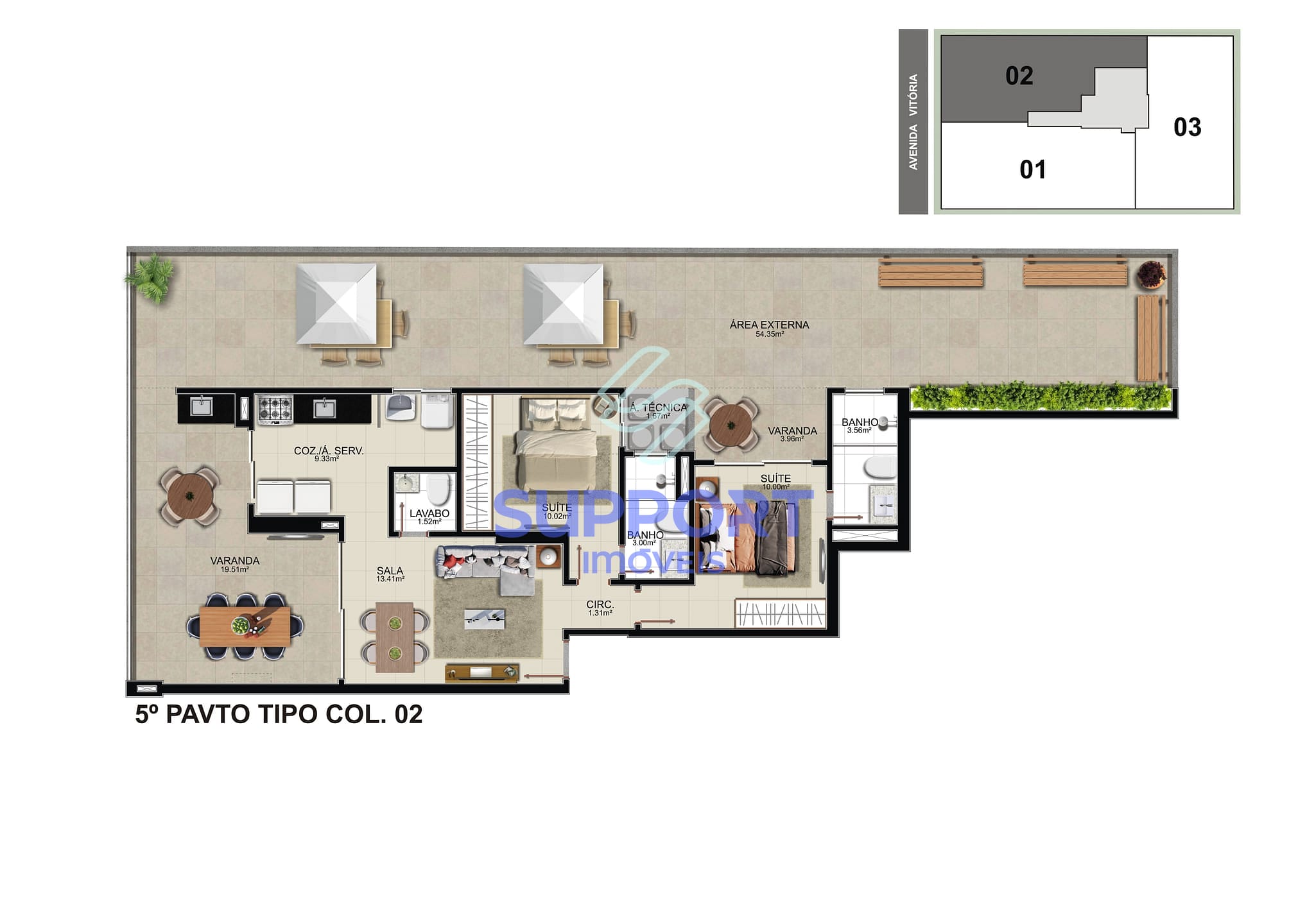 Apartamento, 1 quarto, 87 m² - Foto 15