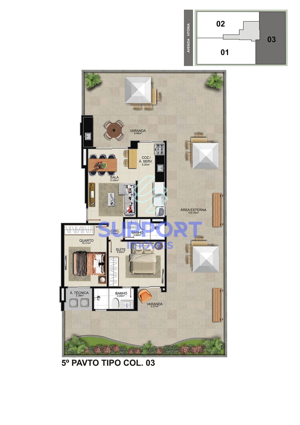 Apartamento, 1 quarto, 87 m² - Foto 16