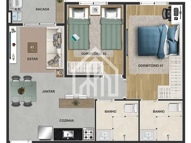 Lançamento 2 quartos e 2 banheiros, disponível, no bairro Vila Augusta em Guarulhos