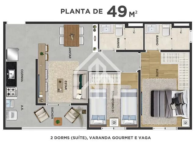 Lançamento 2 quartos e 2 banheiros, disponível, no bairro Vila Augusta em Guarulhos