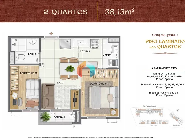 Lançamento com 52m² 1 quarto e 1 banheiro, disponível, no bairro São Cristóvão em Rio de Janeiro