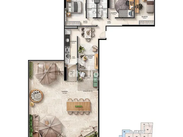 Lançamento 3 quartos e 2 banheiros, disponível, no bairro Jockey de Itaparica em Vila Velha