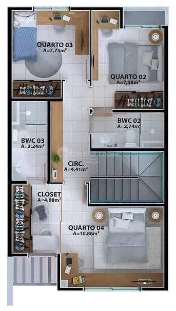 Apartamento, 4 quartos, 100 m² - Foto 9
