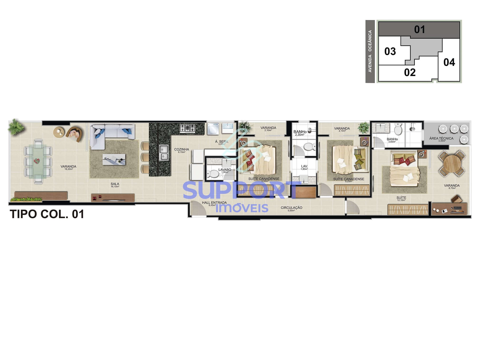 Apartamento, 1 quarto, 121 m² - Foto 12