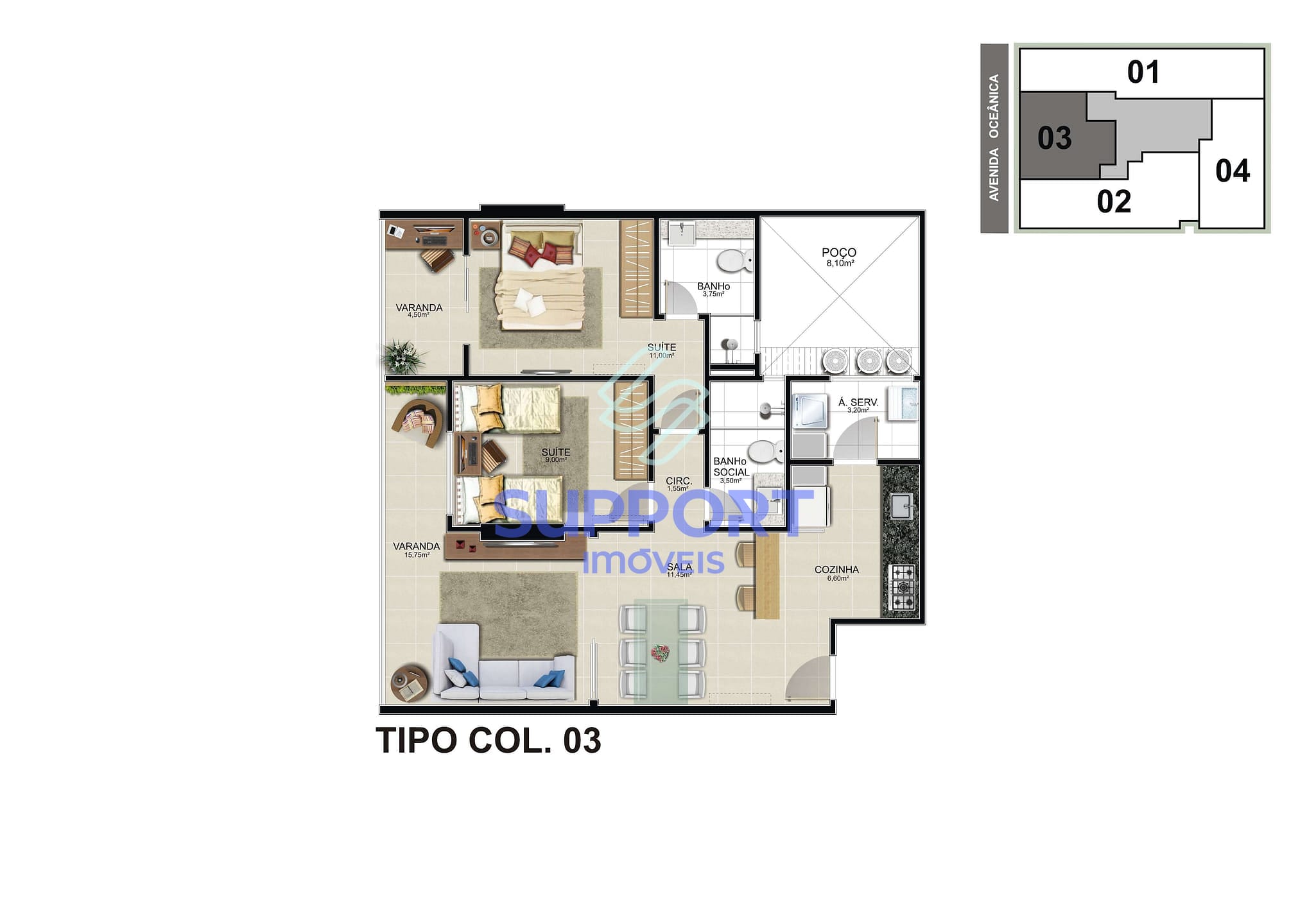 Apartamento, 1 quarto, 121 m² - Foto 14