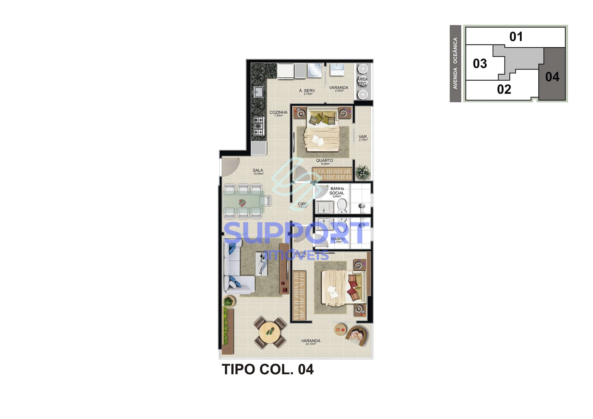 Apartamento, 1 quarto, 121 m² - Foto 15