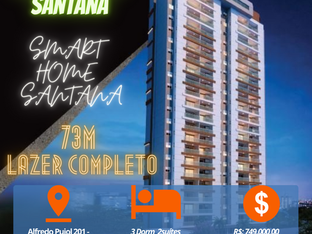 Foto do Lançamento - Lançamento à venda, aptos de 73 com 3 dorm (2suítes), 2 vagas e lazer completo no coração de Santana - Oportunidade apenas 82 unidades. | Lares e Andares Imóveis