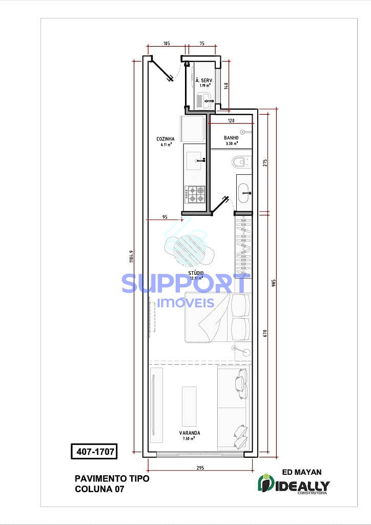 Apartamento, 1 quarto, 114 m² - Foto 24