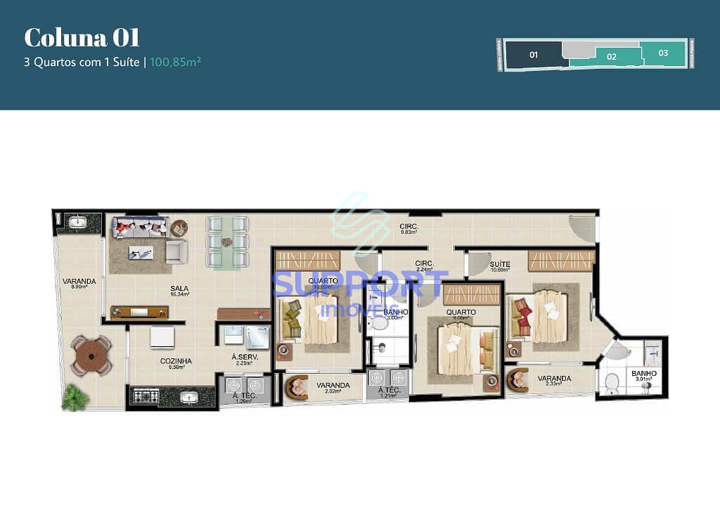 Apartamento, 1 quarto, 10 m² - Foto 10