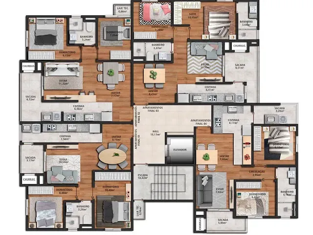 Lançamento 2 quartos e 1 banheiro, disponível, no bairro São Luiz em Caxias do Sul