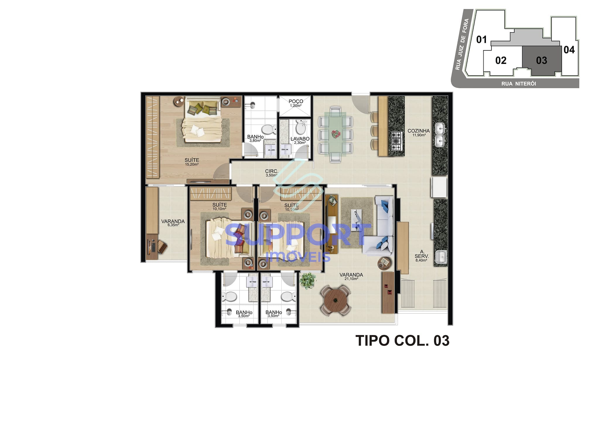 Apartamento, 1 quarto, 10 m² - Foto 23