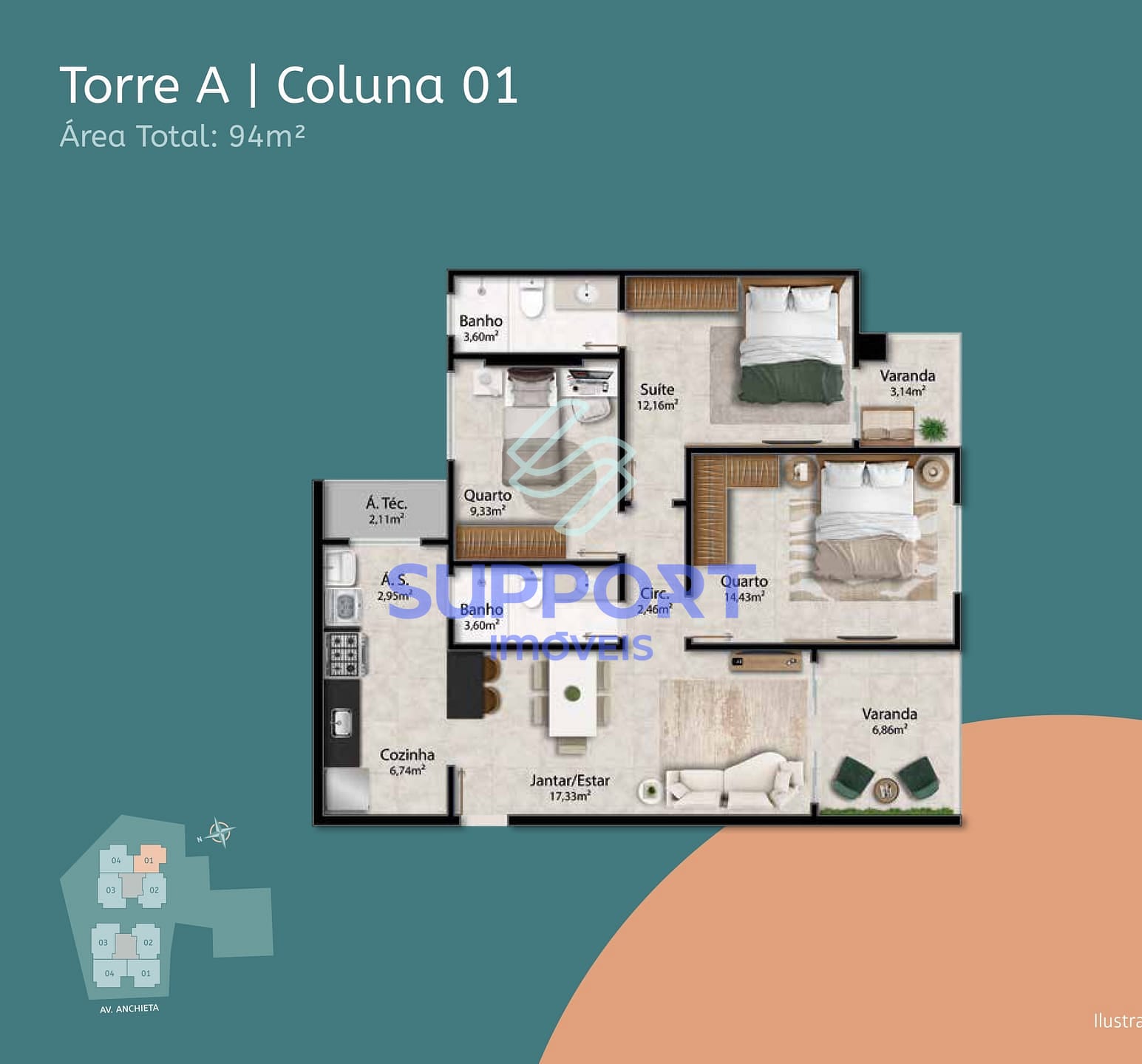 Apartamento, 1 quarto, 10 m² - Foto 3