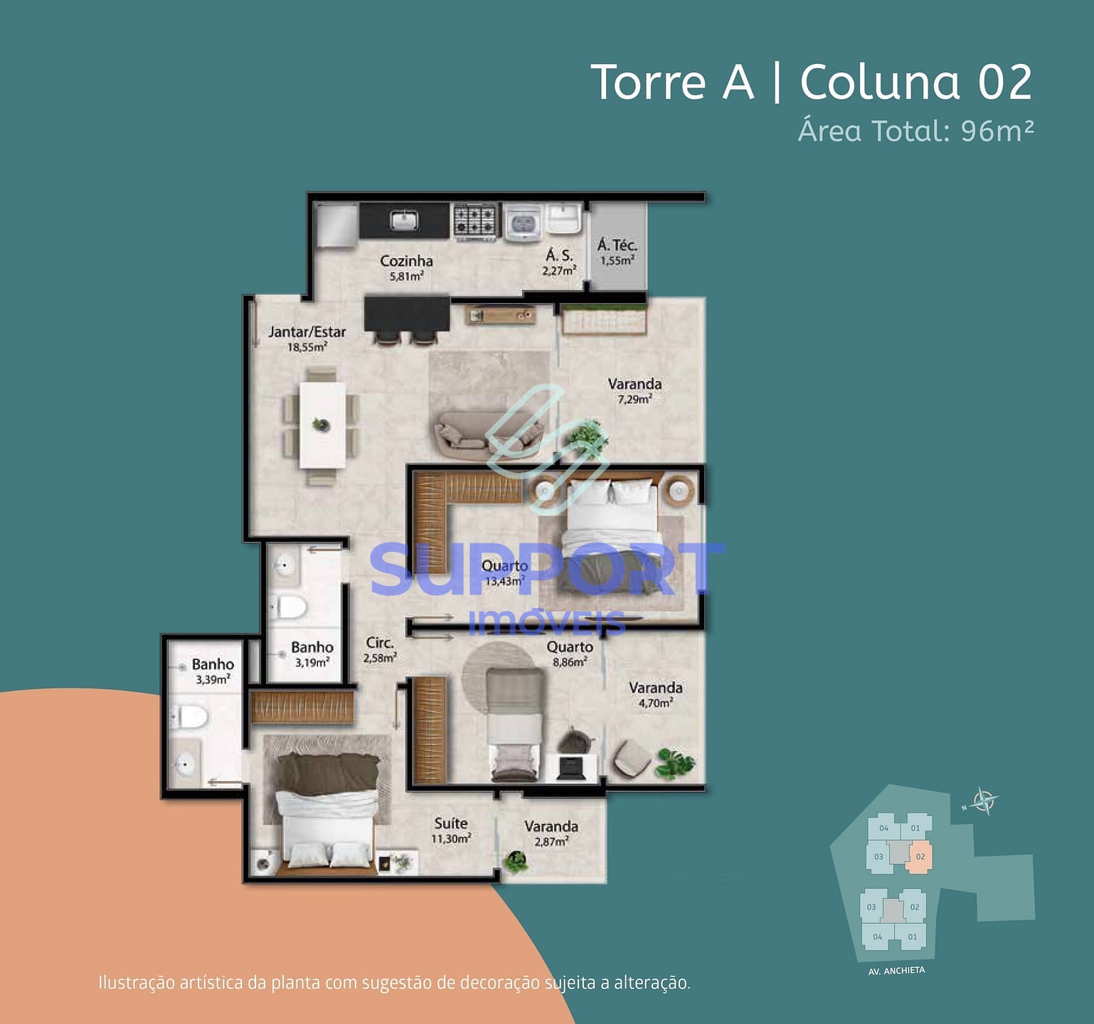 Apartamento, 1 quarto, 10 m² - Foto 2