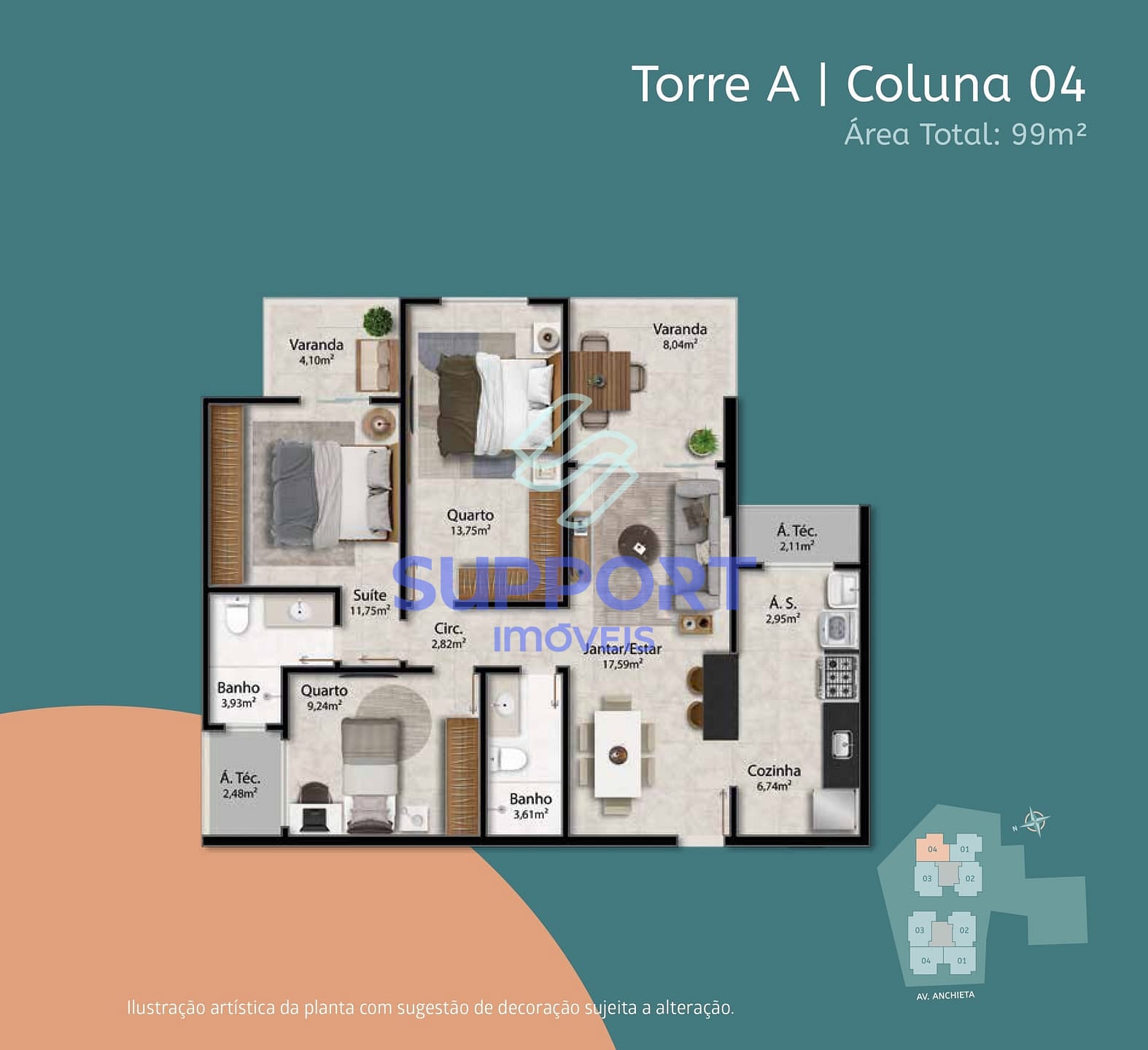 Apartamento, 1 quarto, 10 m² - Foto 5