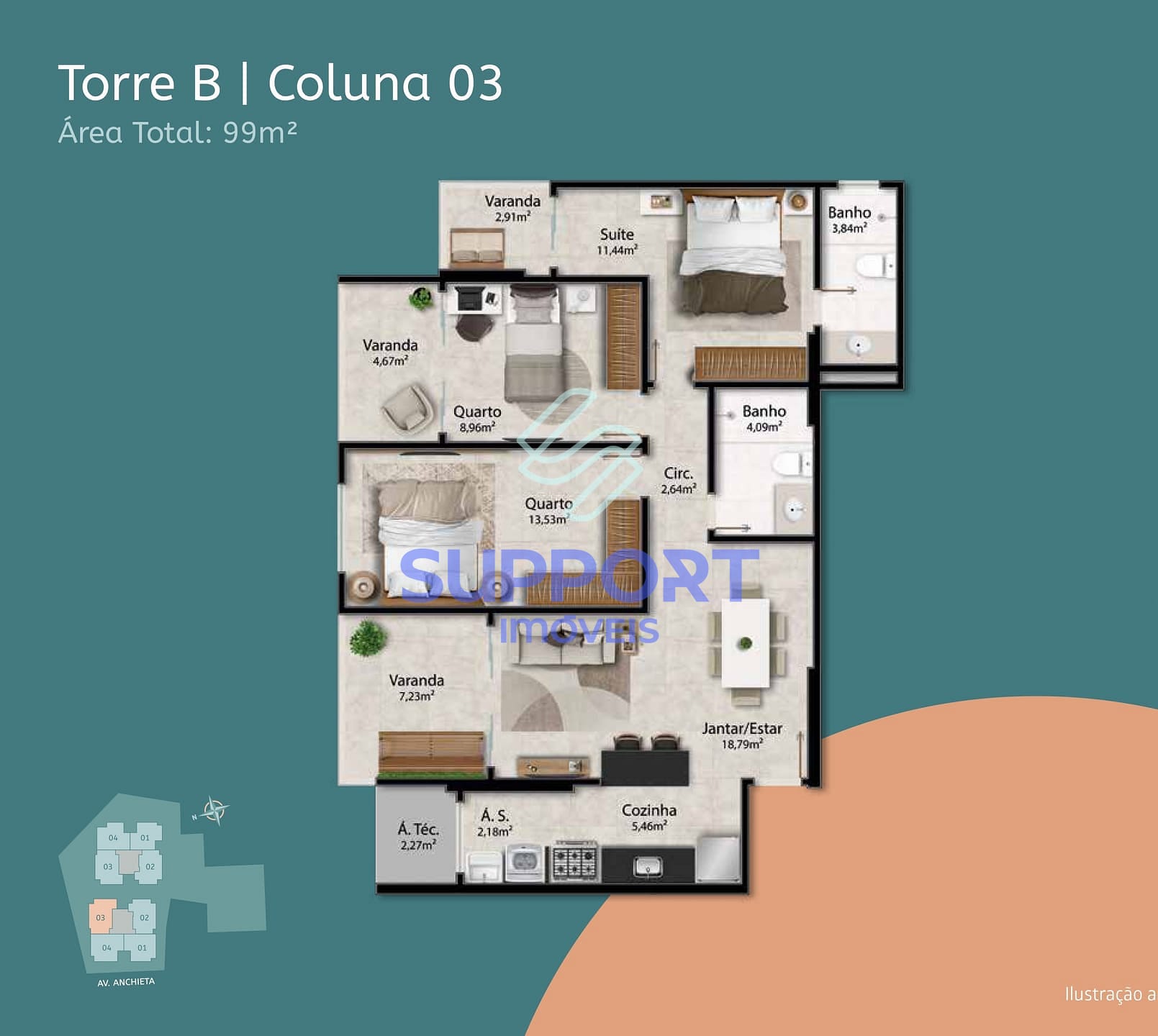 Apartamento, 1 quarto, 10 m² - Foto 12