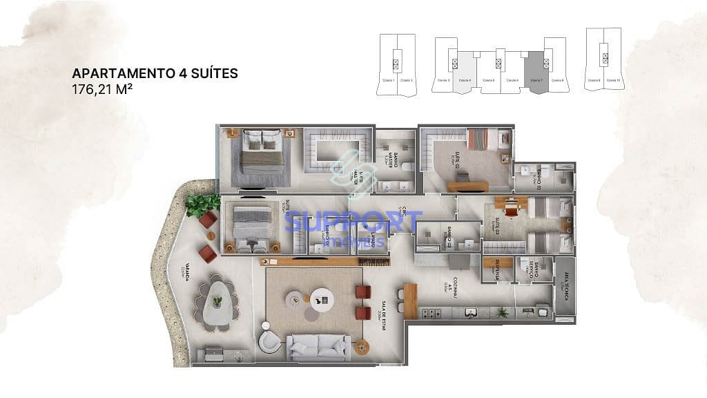 Apartamento, 1 quarto, 10 m² - Foto 54