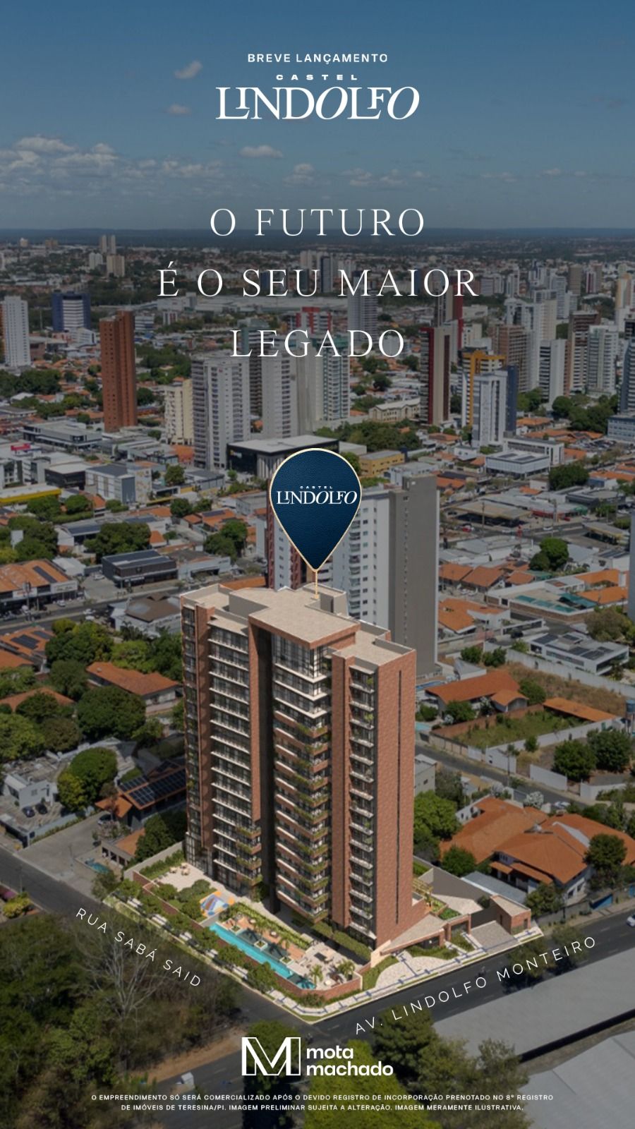 Perspectiva do Lançamento - Lançamento de Alto Padrão: Castel Lindolfo, Horto, Teresina, PI | Cristina Lopes Imobiliária