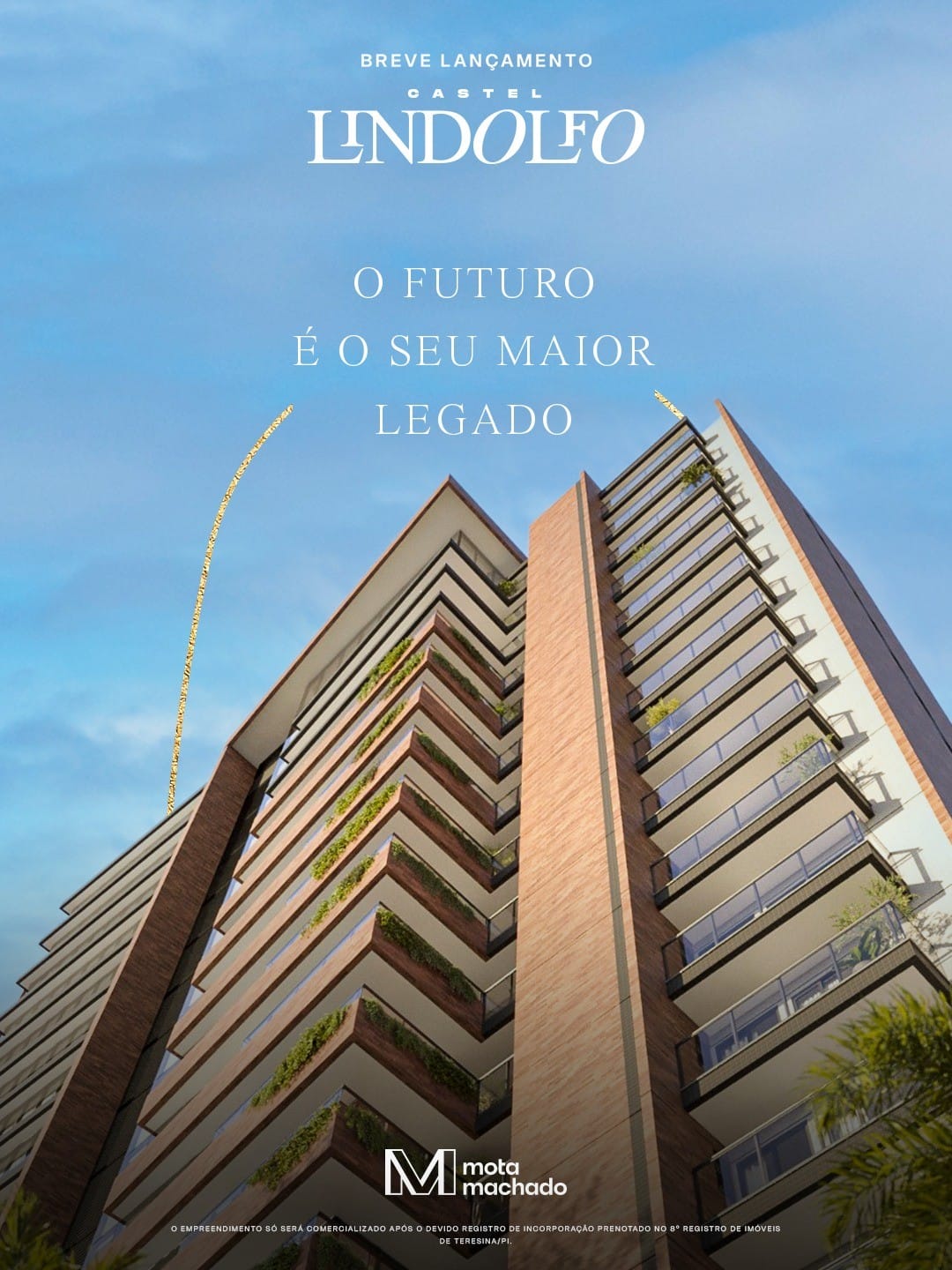 Perspectiva do Lançamento - Lançamento de Alto Padrão: Castel Lindolfo, Horto, Teresina, PI | Cristina Lopes Imobiliária