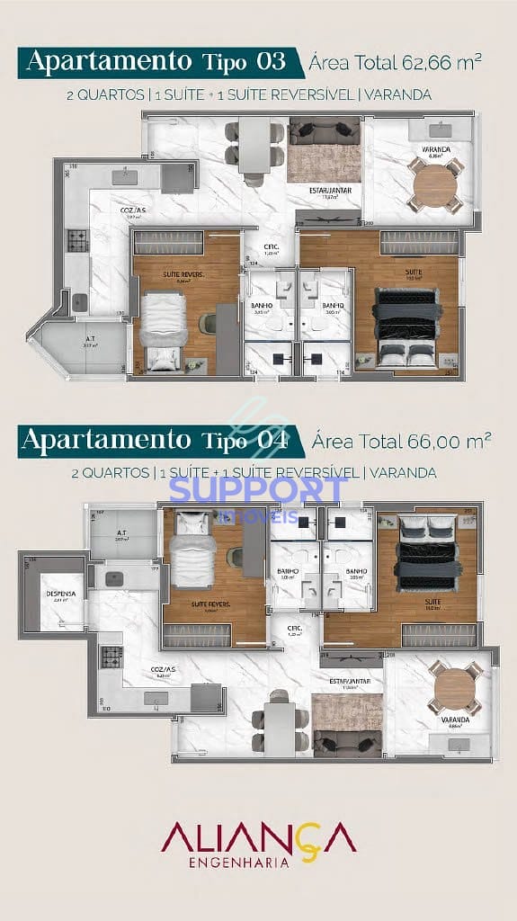 Apartamento, 2 quartos, 62 m² - Foto 5