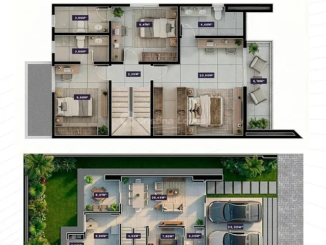 Lançamento com 170m² 4 quartos e 4 banheiros, disponível, no bairro Gurupi em Teresina
