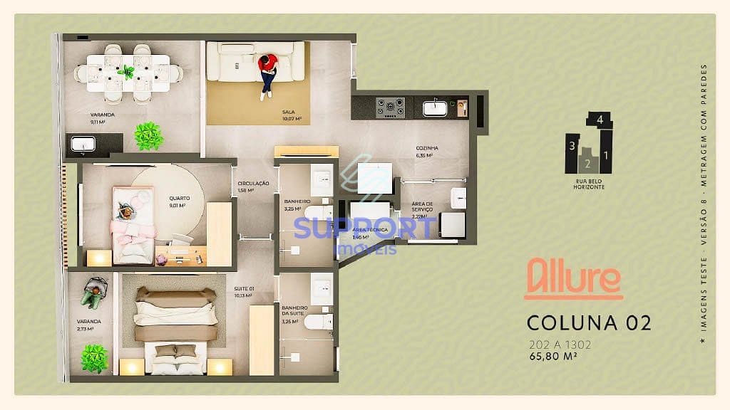 Apartamento, 2 quartos, 58 m² - Foto 6