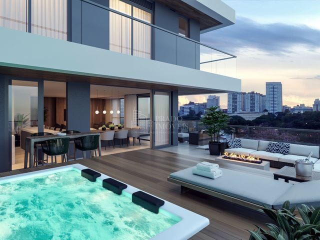 Apartamento com 284m² 3 quartos e 5 banheiros, à venda, no bairro Água Verde em Curitiba