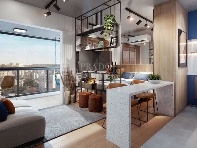 Studio 1 quarto e 1 banheiro, à venda, no bairro Mercês em Curitiba