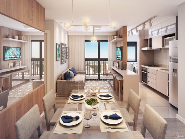 Apartamento com 84m² 1 quarto e 1 banheiro, à venda, no bairro Cidade Industrial em Curitiba