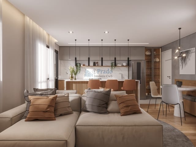 Apartamento 2 quartos e 2 banheiros, à venda, no bairro Cidade Industrial em Curitiba