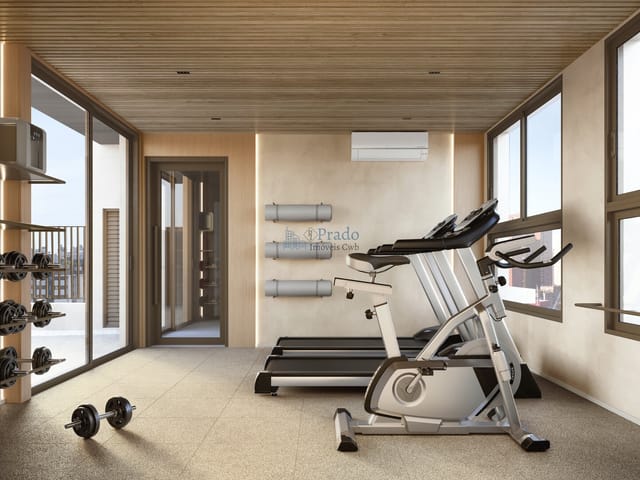 Studio 1 quarto e 1 banheiro, à venda, no bairro Mercês em Curitiba