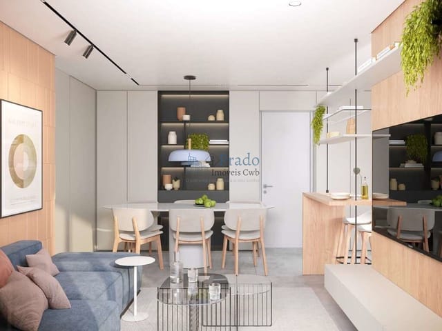 Apartamento 2 quartos e 2 banheiros, à venda, no bairro Campina do Siqueira em Curitiba