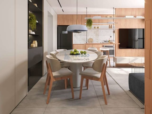 Apartamento 3 quartos e 2 banheiros, à venda, no bairro Campina do Siqueira em Curitiba