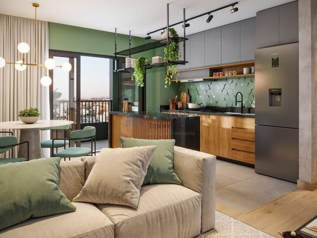 Apartamento 2 quartos e 2 banheiros, à venda, no bairro Bacacheri em Curitiba