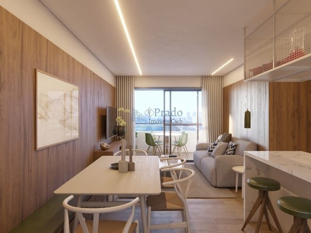 Apartamento com 95m² 2 quartos e 2 banheiros, à venda, no bairro Bacacheri em Curitiba