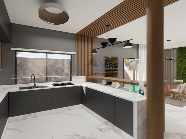 Sobrado com 262m² 3 quartos e 5 banheiros, à venda, no bairro Mercês em Curitiba