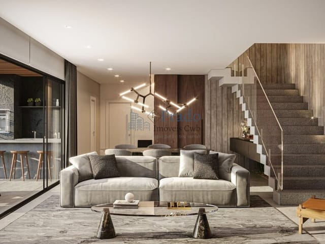 Sobrado com 302m² 4 quartos e 4 banheiros, à venda, no bairro Santo Inácio em Curitiba
