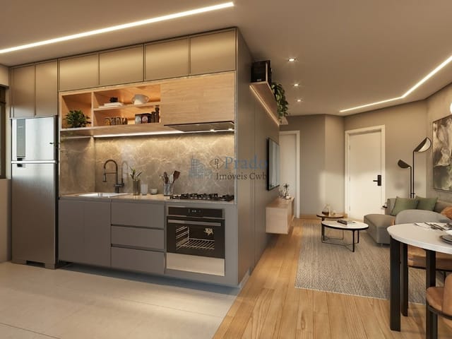 Apartamento 2 quartos e 1 banheiro, à venda, no bairro Centro em Curitiba