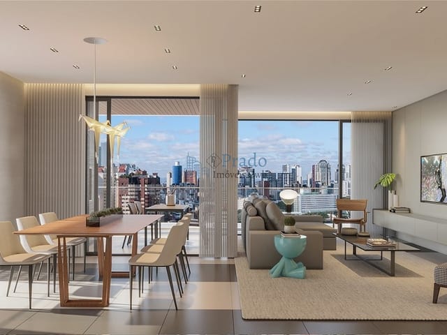 Apartamento 3 quartos e 5 banheiros, à venda, no bairro Bigorrilho em Curitiba