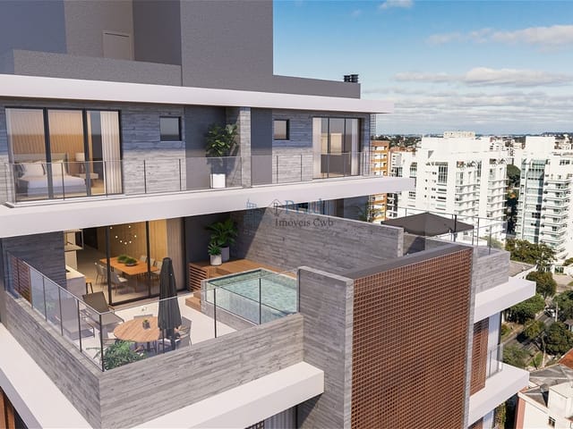 Cobertura / Penthouse 4 quartos e 6 banheiros, à venda, no bairro Centro em Curitiba