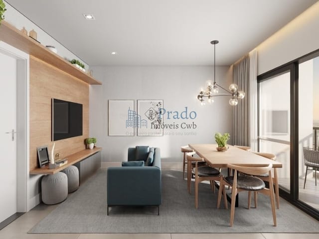 Studio 1 quarto e 1 banheiro, à venda, no bairro Novo Mundo em Curitiba