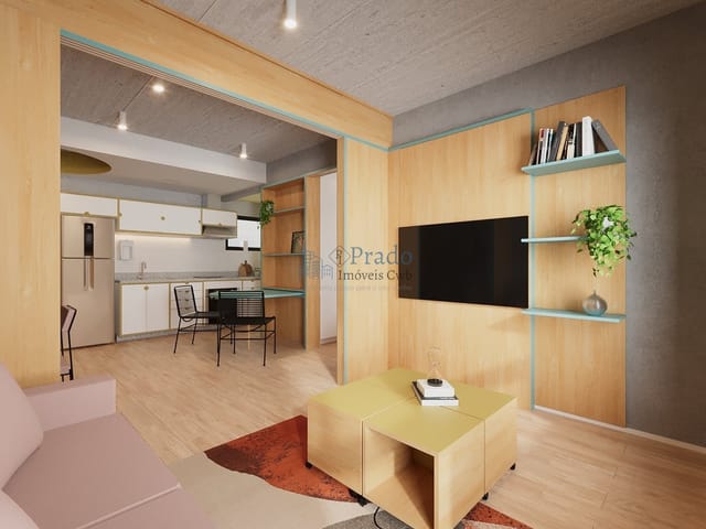 Studio 1 quarto e 1 banheiro, à venda, no bairro São Francisco em Curitiba