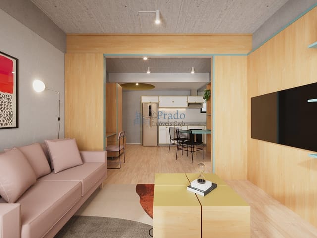 Studio 1 quarto e 1 banheiro, à venda, no bairro São Francisco em Curitiba