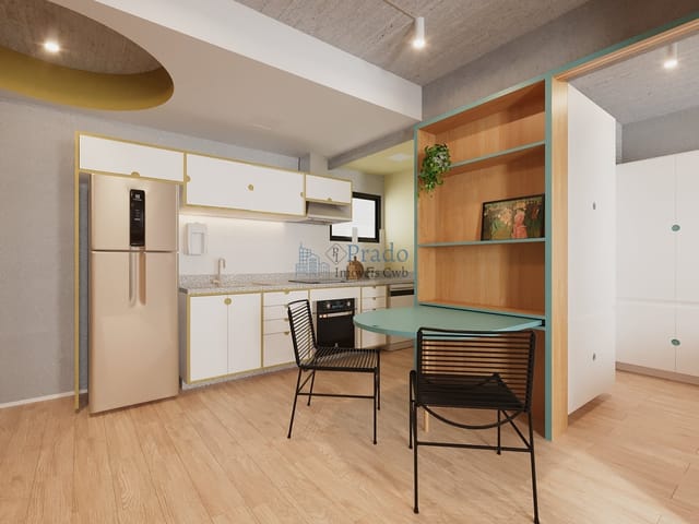 Studio 1 quarto e 1 banheiro, à venda, no bairro São Francisco em Curitiba